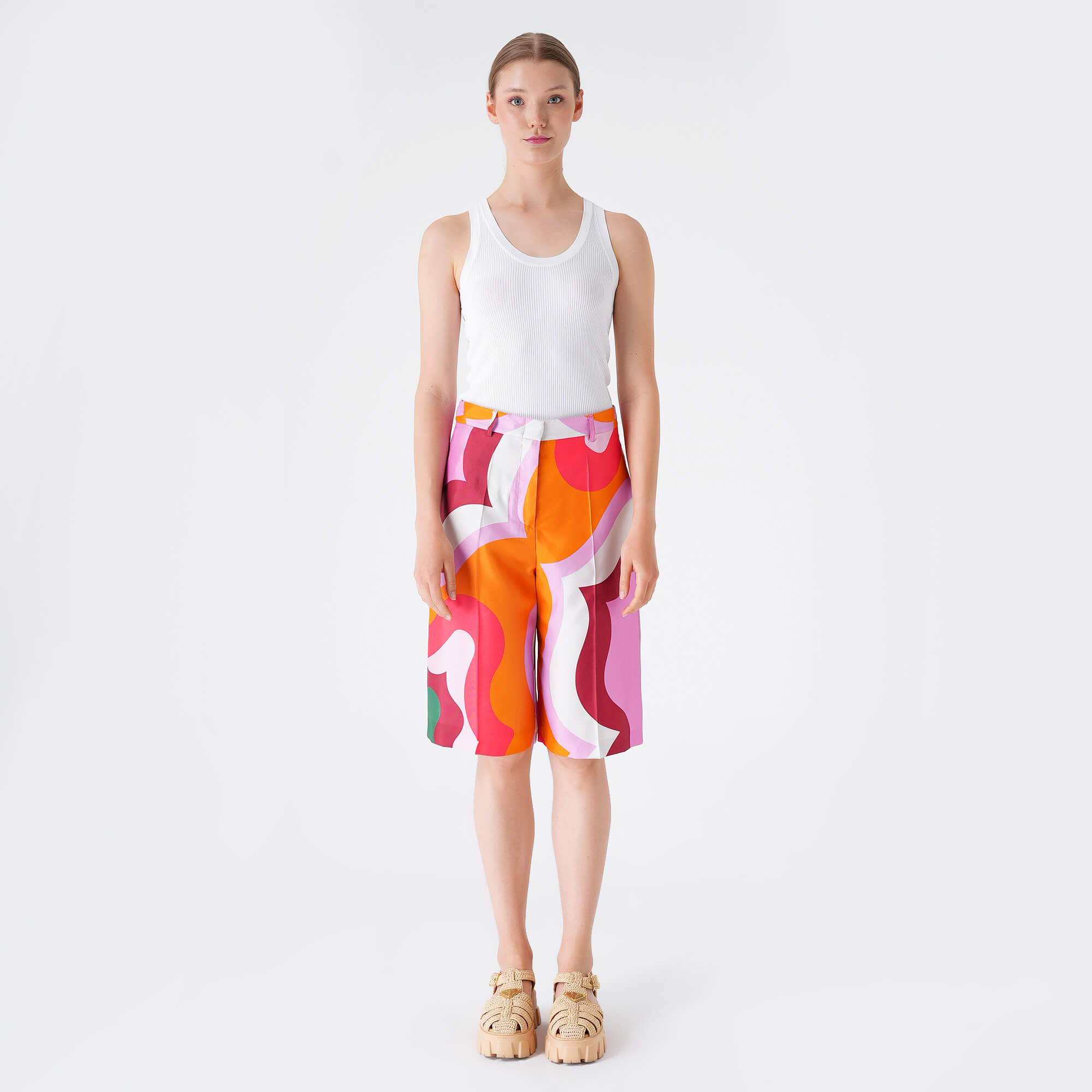 Etro - Pink&Orange Silk Short